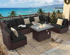 NICESOUL 7 Piece Outdoor Patio Furniture Set - Image 3