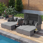 Tangkula Patio Rattan Daybed - Image 4