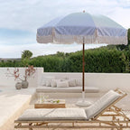 AMMSUN 7ft Patio Umbrella with Fringe Outdoor Tassel Umbrella UPF50+ Premium - Image 2