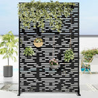 Casaphoria 72" H x 47" W Metal Privacy Screen, Outdoor Freestanding Decorative - Image 2
