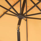 SAFAVIEH 9ft Outdoor Patio Umbrella, Auto Crank Tilt, UV Resistant - Image 8