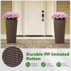 Idzo All Weather Wicker Planters - Image 3