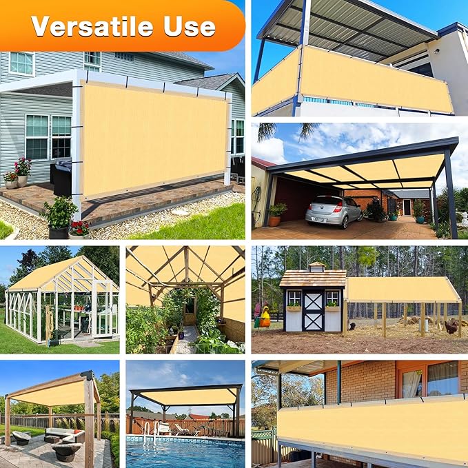 Artpuch Outdoor Pergola Shade Cover 17x22 FT Sun Shade Cloth - Image 6