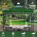 10x10 Canopy Replacement Top Double Tiered Gazebo Cover - Image 4