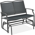 Best Choice Products 2-Person Outdoor Patio Swing Glider Steel Bench Loveseat by BestChoiceProducts