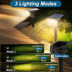 Solar Spot Lights Outdoor Waterproof IP65, 6 Pack Landscape Spotlights - Image 3