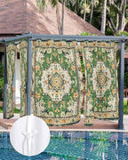 Ombre Green Boho Outdoor Curtains - Image 7