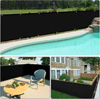 UPGRADE Privacy Screen 3' x 16' Fence Commercial Shade Cover - Image 7