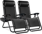 Best Choice Products Set of 2 Adjustable Steel Mesh Zero Gravity Lounge Chair by BestChoiceProducts