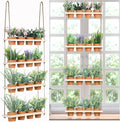 4 Tiered Window Plant Shelves Hanging Herb Planter Indoor Display by FillTouch