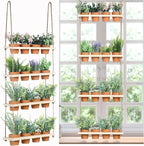 4 Tiered Window Plant Shelves Hanging Herb Planter Indoor Display by FillTouch