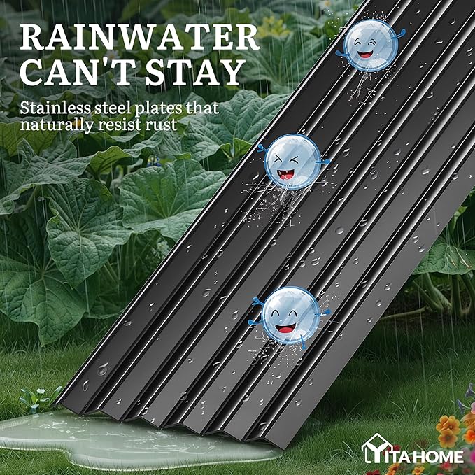 YITAHOME 8x4x1.5ft 2pcs Large Raised Garden Bed Kit, Galvanized Metal Planter - Image 5