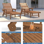 Patio Chaise Lounge Chair, Oversized Lounge Chair Outdoor - Image 7