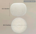 COTTON CRAFT Round Dori Pouf - Image 3