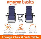 Amazon Basics Outdoor Textilene Adjustable Zero Gravity Folding Reclining - Image 4