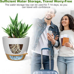 12 Inch Large Self Watering Pots, Flower Pots - Image 5