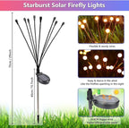 BrizLabs Solar Garden Lights, 4 Pack 32 LED Solar Powered Firefly Lights - Image 5