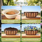 2 Pcs 24 Inch Trough Coco Liner - Image 5