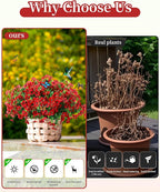 Faux Flowers for Outdoor Planters 16 Bundles UV Resistant Artificial Eucalyptus - Image 4