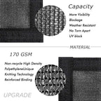 UPGRADE Privacy Fence Screen 4'x56' Black Outdoor 90% Visibility Blockage 170 - Image 2