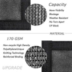 UPGRADE Privacy Fence Screen 8'x24' Black Outdoor 90% Visibility Blockage 170 - Image 2