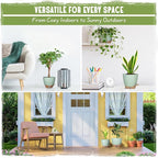 Self-Watering Pots for Indoor Plants 4 Pack, 6/8/10/12 Inch Outdoor Planters - Image 7