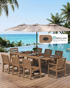 SERWALL Outdoor Expandable Dining Table 60" - Image 3