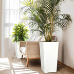 GarveeLife 22.5 in Tall Planters Set of 2, Outdoor＆Indoor Black Planter Pots - Image 5