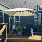 PURPLE LEAF Patio Umbrella 10' X 10' Rectangle Cantilever Umbrella Large by Unknown