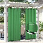 Easy-Going Linen Look Outdoor Curtains Waterproof Windproof Porch Curtains by Easy-Going