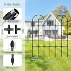 2 Pack Trellis for Climbing Plants Outdoor, 47.2" H Garden Trellis, Rustproof - Image 3