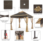 Yaheetech 11x11 Pop Up Gazebo Outdoor Canopy Shelter, Instant Patio Gazebo Sun - Image 4
