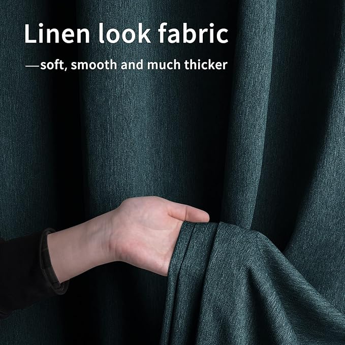 Easy-Going Linen Look Outdoor Curtains Waterproof Windproof Porch Curtains - Image 5