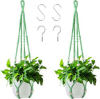 Augshy Macrame Plant Hangers Green Hanging Planters by Augshy