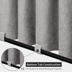 Easy-Going Linen Look Outdoor Curtains Waterproof Windproof Porch Curtains - Image 4
