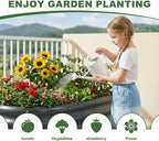 AHEONLAR 3 Pack 4×2×1.5ft Galvanized Raised Garden Beds Outdoor, Sturdy Planter - Image 2