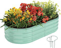 Galvanized Metal Planter Raised Garden Bed Kit by ZFHgarden