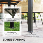 Outsunny 10' x 10' Outdoor Patio Gazebo, Heavy Duty Gazebo Canopy Shelter - Image 6
