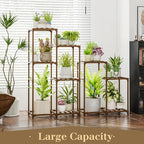 Bamworld Indoor Plant Stands Outdoor Combo Plant Shelves - Image 3