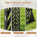 VINGLI Privacy Fence Panels, 72H’’ x 47W’’ Metal Privacy Screen Freestanding - Image 6