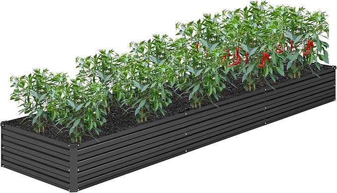 2PCS 12x2x1FT Galvanized Raised Garden Bed Kit, Vegetable Boxes-Rectangle Metal - Image 9