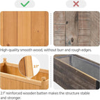 Yaheetech 46″ L × 23.5″ W × 16″ H Wooden Raised Garden Bed, Horticulture Wood - Image 7