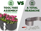 9-in-1 Galvanized Steel Raised Garden Bed // 8×2×1.5 ft Modular Planter - Image 6