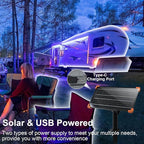 DBFAIRY 50Ft Solar LED Strip Lights Outdoor, Large Capacity Solar Powered - Image 6