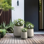 Kante 15.3"+11.6"+8.2" Dia Round Concrete Planter, Large Outdoor Indoor Planter - Image 6