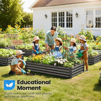 Quictent Galvanized Raised Garden Bed Metal Planter Box Bottomless - Image 3