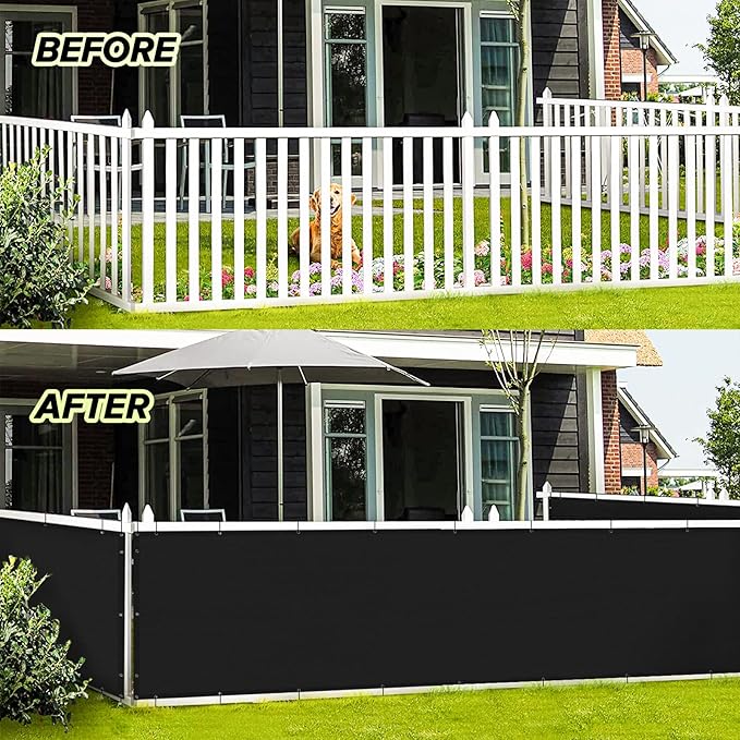 LOVE STORY Balcony Privacy Screen, UV Protection and Weather-Resistant - Image 3