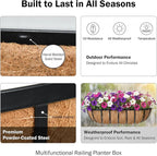 16“ Window Box Railing Planter - Image 5