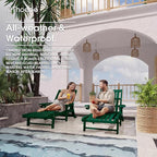 Patio Chaise Lounge Chair Set of 2, Oversized Lounge Chair Outdoor - Image 7