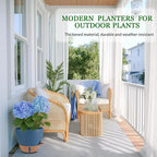 2 Pack 10 inch Plant Pots, Plastic Self Watering Planters - Image 6